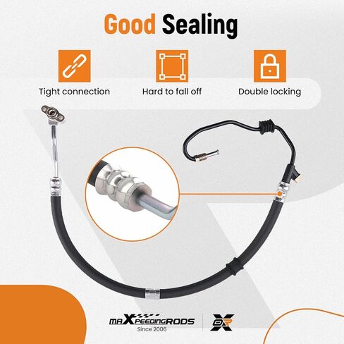 مجموعة خرطوم ضغط التوجيه المعزز من maxpeedingrods لهوندا أكورد 2.3L 1998-2002, 53713-S84-A04 3713-S82-A01 in Saudi Arabia