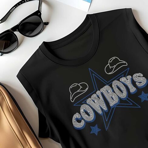 SUPERDANT Cowboys Iron on Rhinestones for Clothes Western Cowboy Crystal Heat Transfer Stickers Iron on Decals Rhinestone Patches for Man Woman T-Shirt Clothing Hoodie Jackets DIY Art Craft Gifts in Saudi Arabia