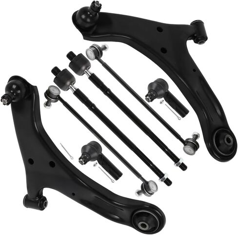 SCITOO 8pcs Front Suspension Kit Lower Control Arm with Ball Joint fit 2006-2013 for Suzuki Grand Vitara Inner Outer Tie Rod End Sway Bar Link in Saudi Arabia