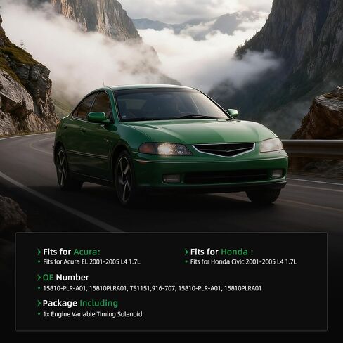 صمام بكرة الملف اللولبي للمحرك VTEC، لهوندا سيفيك 2001-2005، لـ Acura EL(Can) 2001-2005، 1.7L L4، صمام بكرة الملف اللولبي VTEC، 15810-PLR-A01، TS1151، 916-707 in Kuwait