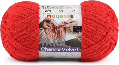 Chunky Yarn for Crocheting and Knitting - Easy to Use Plush Chenille Super Bulky Yarn 100g/131yds - Ultra Soft Velvet Baby Blanket Yarn for Beginners & Amigurumi Projects, Vivid Yellow in Saudi Arabia