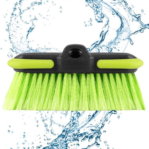 Car Wash Brush Head 8", Scrub Brush Attachment for Extension Pole, Outdoor Cleaning Tool for Window, Wall, Floor, Deck, Patio in Saudi Arabia