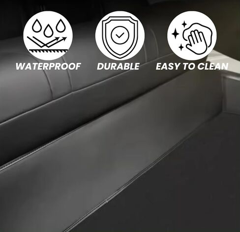 Premium Rear Seat Lower Protective Mat Custom Fit for Tesla Model Y 21'-25' - Durable, Waterproof, Easy Installation, Anti-Slip - Perfect for Families and Pets, Black in Saudi Arabia