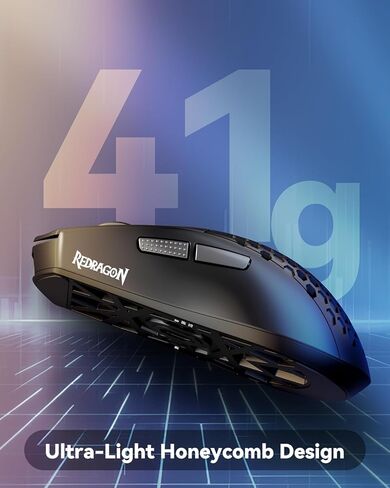 Redragon M601 RGB Gaming Mouse Backlit Wired Ergonomic 7 Button Programmable Mouse Centrophorus with Macro Recording & Weight Tuning Set 7200 DPI for Windows PC (White) in Saudi Arabia