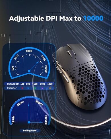 Redragon M601 RGB Gaming Mouse Backlit Wired Ergonomic 7 Button Programmable Mouse Centrophorus with Macro Recording & Weight Tuning Set 7200 DPI for Windows PC (White) in Saudi Arabia