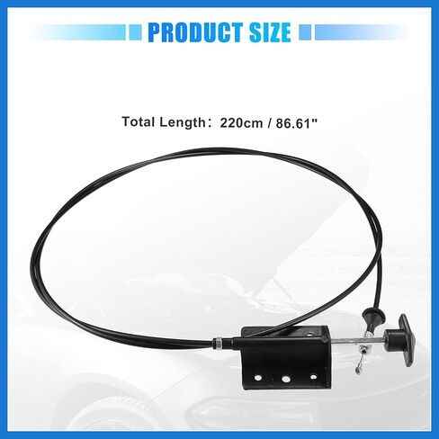 Hood Release Cable for Dodge D150 D250 W150 W250 Ramcharger 1981-1993 for Dodge W100 1984-1989 No.55024942 Front Hood Latch Lock Control Cable Auto Accessories in Saudi Arabia
