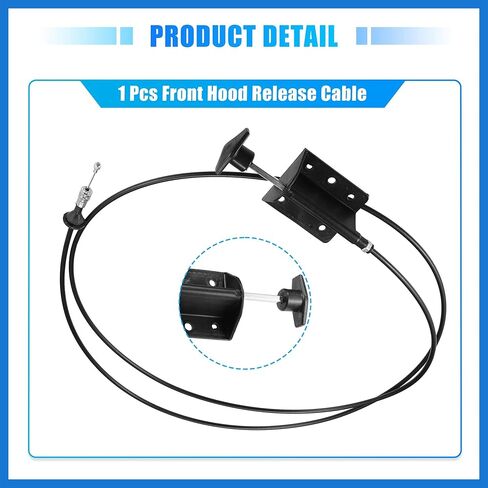 Hood Release Cable for Dodge D150 D250 W150 W250 Ramcharger 1981-1993 for Dodge W100 1984-1989 No.55024942 Front Hood Latch Lock Control Cable Auto Accessories in Saudi Arabia