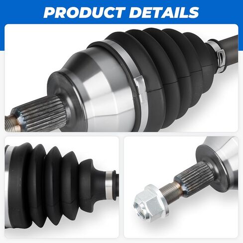 TadaMark 2PCs Front CV Axle Shaft Assembly Fit for Ford Focus 2.0L 2012-2018 L4, Automatic Dual Clutch Trans Only(for model S, SE, SEL, Titanium Only), Left and Right Side, for 66-2305, 66-2334 in Saudi Arabia
