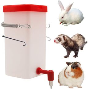 Achicklead (32oz) زجاجة مياه بفوهة نحاسية صغيرة مضادة للعض، قفص معلق أوتوماتيكي صغير لوعاء طعام الحيوانات الأليفة موزع زجاجة مياه للأرنب الهامستر خنزير غينيا شينشيلا ماوس، خالٍ من مادة BPA in Kuwait