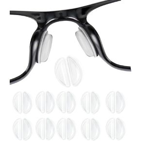 HORNYPOOT Soft Silicone Eyeglass Nose Pads,3.6mm Thickness Air Chamber Anti Slip Glasses Nose Pads for Full Frame Eyeglass