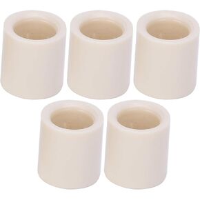 VGEBY 40pcs Billiard Cue Ferrules, White Fiber Pool Cue Stick Ferrules Set Rod Repairing Tool Tubes Billiard Accessories (0.5 inch) Billiard Cue Ferrule
