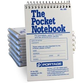 The Pocket Notebook – Spiral Notebook, Notepad, Writing Pad, Field Book for Reporters, Journalists, & Law Enforcement, Gregg Ruled, Top Bound – 3.75 x 6 Inches, 70 Sheets / 140 Pages (Pack of 12)