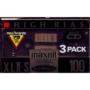 Maxell XLII-S 100 High Bias Cassette Tape (3-Pack)