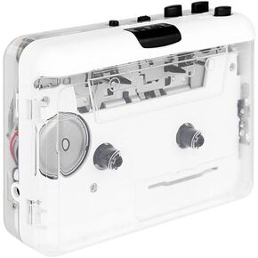 Walkman Auto Reverse ＆Clear Stereo Cassette Player,Built-in Cool Copper Wheel Movement＆Earphone,Cassette Tape to MP3 Converter with Tape Converter Software,Powered by USB Power Cord or AA Battery in Saudi Arabia