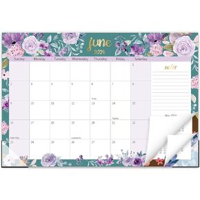 Guasslee Desk Calendar 2024, Large Desk Calendar 2024-2025, 19-Month Academic Wall Calendar With To-Do List, Notes And Corner Protectors For School Year Office Home Teacher Planning, 17" x 11.5"