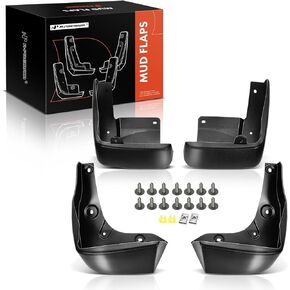 A-Premium Set of 4PCS Mud Flaps Splash Guards Mudguards Mudflaps Compatible with Honda Odyssey, 2018-2022, Mini Passenger Van, Black Color, Front LH RH and Rear LH RH