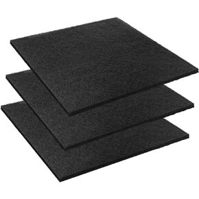 3 Pcs Square No Splatter Pad Oil 15 Inches Square Splash Pad Fits Most Oil Drains Anti Splash Oil Change Mat for Mechanics and Automotive Techs, Black