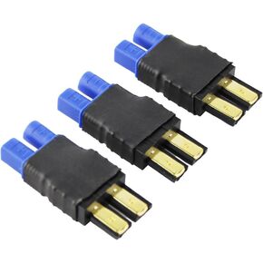 3pcs Compatible with TRX Male to EC3 Female Connector Adapter for ESC Charger(Pack of 3)