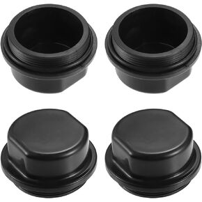 ACROPIX Trailer Bearing Hub Cap Black Hub Dust Cap Fit for Vortex 81143 48355V K71-G01-73/21-261- Pack of 4