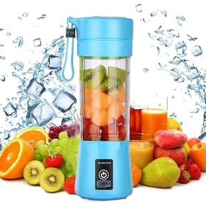 Compact, Travel Size, USB Rechargeable 12 Oz Portable Handheld Blender with Powerful Motor: Perfect for Smoothies, Shakes, Fruit/Veggie Juicer & Baby Food