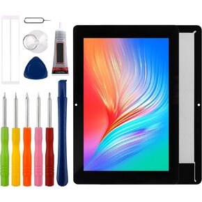 [New] Duotipa LCD Display Touch Screen Digitizer Assembly Replacement for Amazon Kindle Fire HD 10 11th Gen 2021 T76N2B/Fire HD10 Plus T76N2P with Technical Repair Tools Kit-Black.