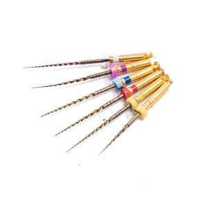 Easyinsmile X-Pro Gold Taper NITI Endo Rotary Files 6pcs Endodontic Controlled Memory Files 6Pcs