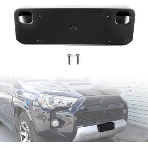 Voodonala for 4runner Front License Plate Mount Bracket Frame for Toyota 4runner 2010-2024+,Number Plate Holder Registration Plate Frame Exterior Accessories ABS Black