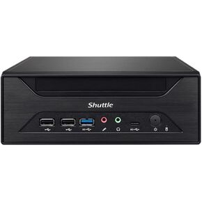 Shuttle Intel XPC Slim XH610 Barebone System - Mini PC - Socket LGA-1700-1 x Processor Support, Black