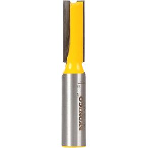 Yonico Straight Router Bits 7/16-Inch Diameter X 1-1/4-Inch Height 1/2-Inch Shank 14011
