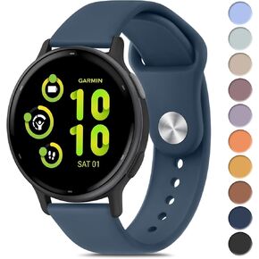 Meliya Bands Compatible with Garmin Vivoactive 5 / Vivoactive 3 Watch Band, Garmin Venu 2 Plus / Venu Sq / Venu Watch Bands Women Men, Soft Silicone Sport Replacement Strap for Garmin Vivoactive 5, Vivoactive 3 Music, Venu 2 Plus, Venu Sq, Venu, Vivomove  in Kuwait
