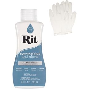 Rit Dye – Liquid Fabric Dye for Crafting, Clothing, and Décor – 8 oz. Bottle – Taupe (Gloves Included)