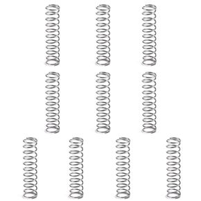 LEPEVNEY Compression Springs 304 Stainless Steel Spring Coil Extended for Motor Equipment and Household Appliances 10mm OD 15mm Long Wire Diameter 0.6mm 10 PCS