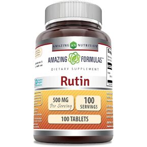 Amazing Formulas Rutin Supplement | 500 Mg | Tablets | Non-GMO | Gluten Free | Made in USA (100 Count)