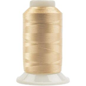 WonderFil, Specialty Threads, InvisaFil, 2-Ply Cottonized Soft Polyester, Silk-Like Thread for Fine Sewing, 100wt - Nude, 2500m