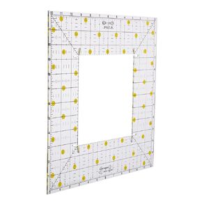 STOBOK Quilting Ruler Fabric Cutting Ruler Quilting Templates Patchwork Ruler Cloth Quilt Ruler Tshirt Transfer Centering Tee Shirts Square Quilting Template