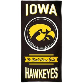 WinCraft Iowa Hawkeyes Go Hawks Fiber Beach Towel, 30 x 60 inches