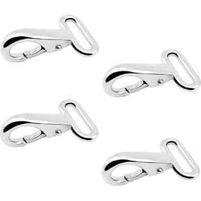 Amadget 316 Stainless Steel Bimini Strap Snaps Hooks for 1" Straps, Bimini Top Boat top, 4 Pack