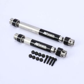 RCAWD TRX4M Driveshafts Upgrades, Front and rear center Axleshafts for TRAXXAS 1/18 defender & for bronco, Parts #9755#97054-1#97074-1 Black