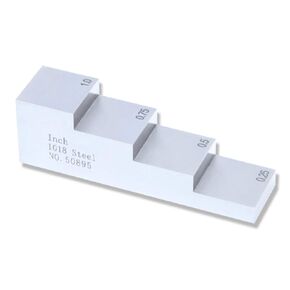 4 Step Test Calibration Block Step Wedge for Thickness and Linearity Calibration for Ultrasonic Thickness Gauge in NDT Testing #1018 Steel 0.250'' 0.500'' 0.750'' 1.000''