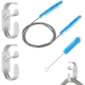 4 قطع من الملحقات لخرطوم CPAP، 2 حزمة خرطوم شماعات و2 فرشاة تنظيف لقناع CPAP، مجموعة تنظيف تنظيم حامل الأنابيب، 7 أقدام مرنة + 7 بوصات فرشاة سلك فولاذية يدوية in Kuwait