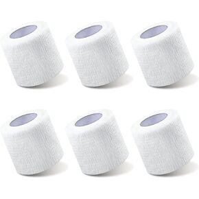12Pcs 2" X 5 Yards Self Adhesive Bandage Wrap Vet Wrap – for Dogs Cats Horses Birds & Sports, First Aid Medical, Wrist, Ankle Sprains (12 Colors)