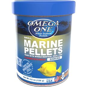 Omega One Garlic Marine Small Sinking Pellets, 4.5 oz.