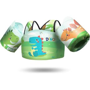 DRQ Toddler Swim Vest, Toddler Floaties for 22-66lbs Kids, Puddle Jumper Kids Life Jacket with Shoulder Harness Arm Wings for Girls Boys 2 3 4 5 6 Years Old Sea Beach Pool