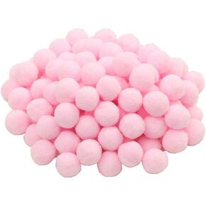 100pcs 1 inch Mix Colorful Craft Pom Poms Balls for Hobby Supplies and DIY Creative Crafts, Party Decorations