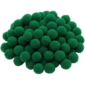 100pcs 1 inch Mix Colorful Craft Pom Poms Balls for Hobby Supplies and DIY Creative Crafts, Party Decorations