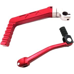 DJ-Motor Red 11mm Gear Shifter Lever 13mm Kick Starter Lever for Lifan YX Chinese 50cc 70cc 90cc 110cc 125cc Engine Pit Dirt Bike Braaap Atomik Pitpro M2R (Red)
