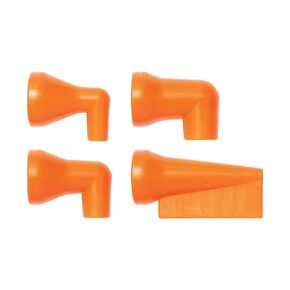 Loc-Line - 51832 Coolant Hose 90 Degree Nozzle Kit, Acetal Copolymer, 4 Piece, 1/2" Hose ID