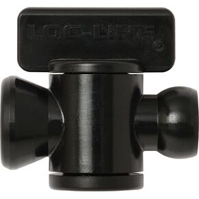 Loc-Line Coolant Hose Component, Black Acetal Copolymer, In-line Valve, 1/4" Hose ID, 30 PSI (Pack of 10)