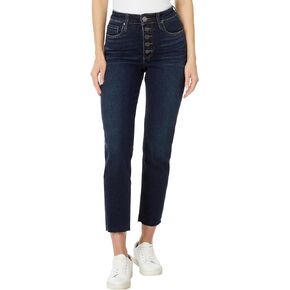 KUT from the Kloth Women's Rachael High-Rise Fab Ab Mom Jean-btn Fly Raw Hem in Royal