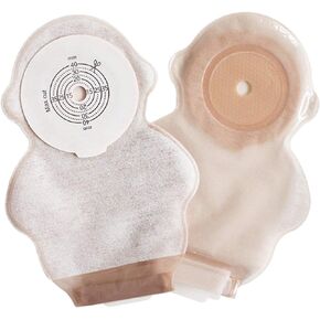 10PCS Colostomy Bag for Kids One-Piece Drainable Ostomy Pouch with Hook and Loop Closure Stoma Bag Baby Child Medical Ileostomy Care Pediatric Colostomy Supplies